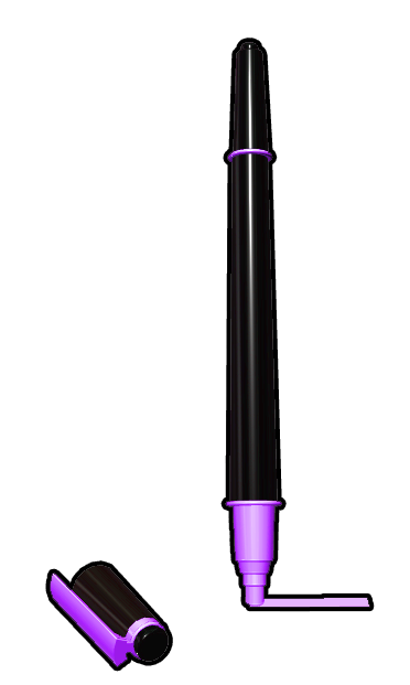 蛍光ペン　使用中B